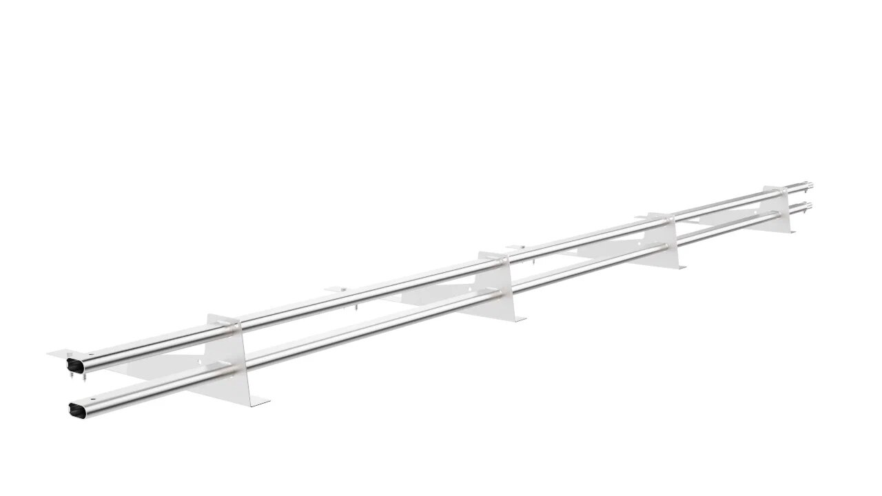 Снегозадержатель трубчатый 4оп 3м для гибкой черепицы оцинковка BORGE купить в Санкт-Петербурге