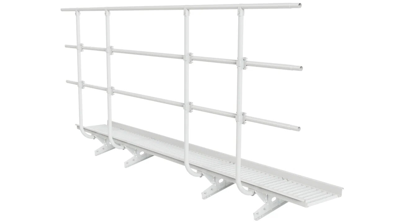 Мостик переходной с ограждением 3м Н-120см для фальца BORGE купить в Санкт-Петербурге