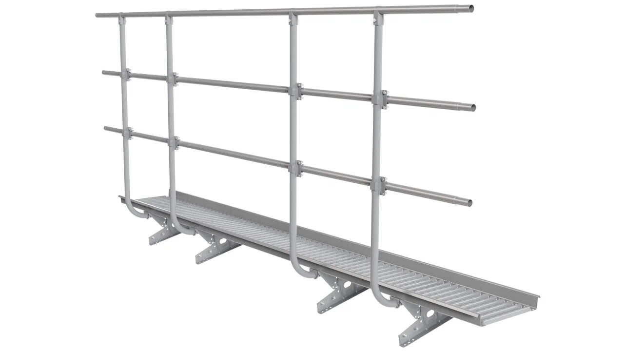 Мостик переходной с ограждением 3м Н-120см для фальца BORGE купить в Санкт-Петербурге