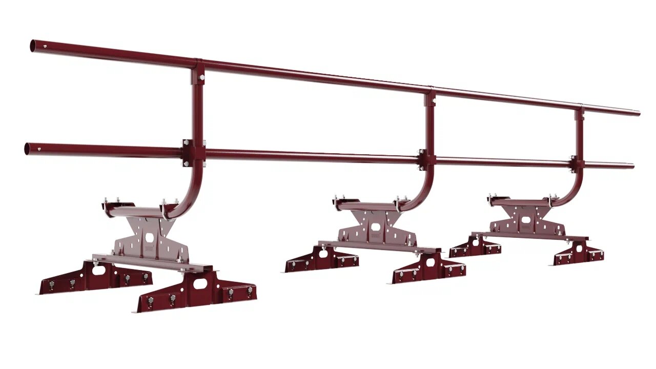 Кровельное ограждение Borge для монтажа параллельно фальца (шаг 550,600мм) 3м H=600 купить в Санкт-Петербурге