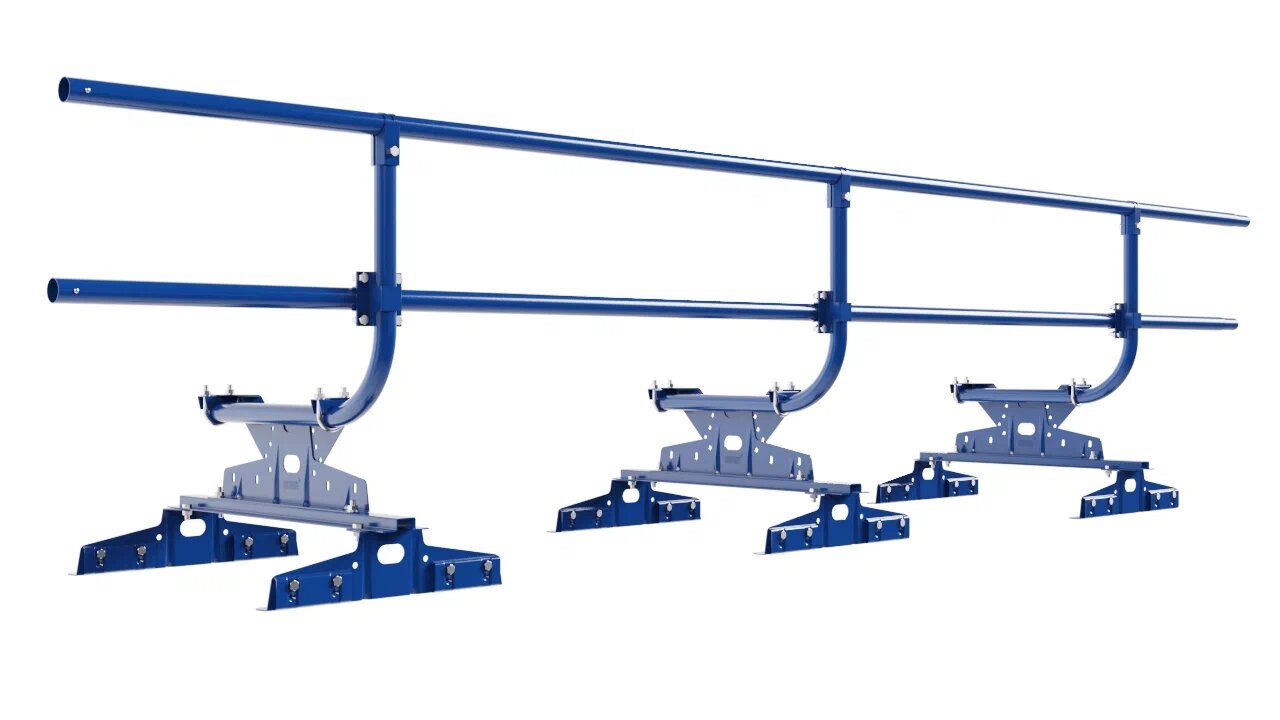 Кровельное ограждение Borge для монтажа параллельно фальца (шаг 550,600мм) 3м H=600 купить в Санкт-Петербурге