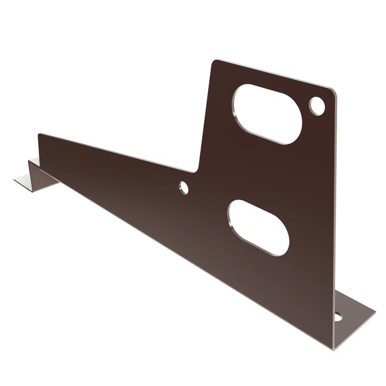 Универсальный кронштейн д/МЧ с высокой ступенькой, оцинкованный 350мм BORGE купить в Санкт-Петербурге