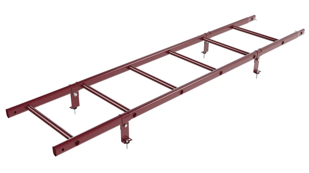 Комплект кровельной лестницы Borge для кровли из металлочерепицы и битумной черепицы, 1,8 м купить в Санкт-Петербурге