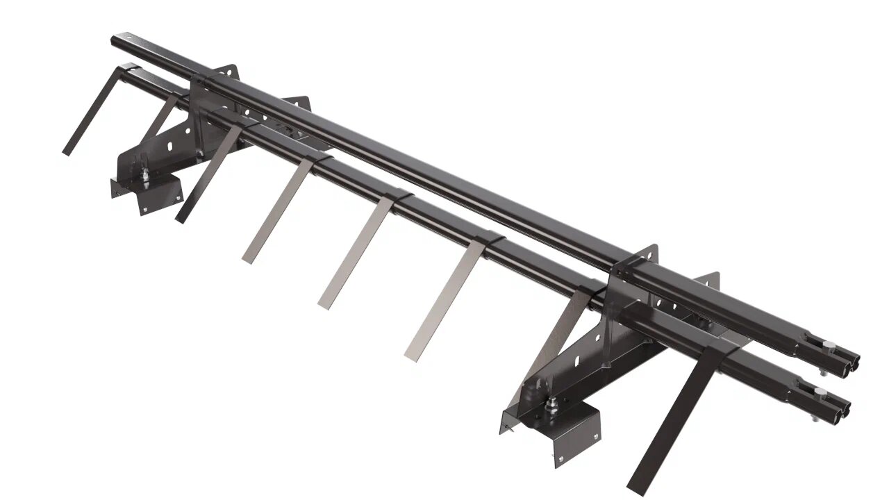 Снегозадержатель трубчатый 2оп 1.5м для профнастила Н-114 матовый BORGE купить в Санкт-Петербурге