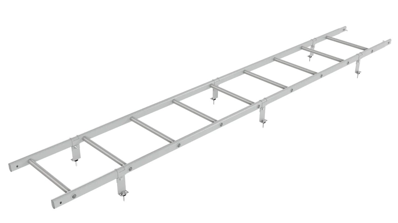 Комплект кровельной лестницы Borge для кровли из металлочерепицы и битумной черепицы, 2,7 м купить в Санкт-Петербурге