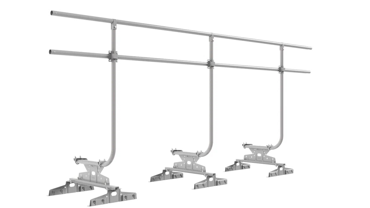 Ограждение кровельное 3м H-120см для параллельного фальца BORGE купить в Санкт-Петербурге