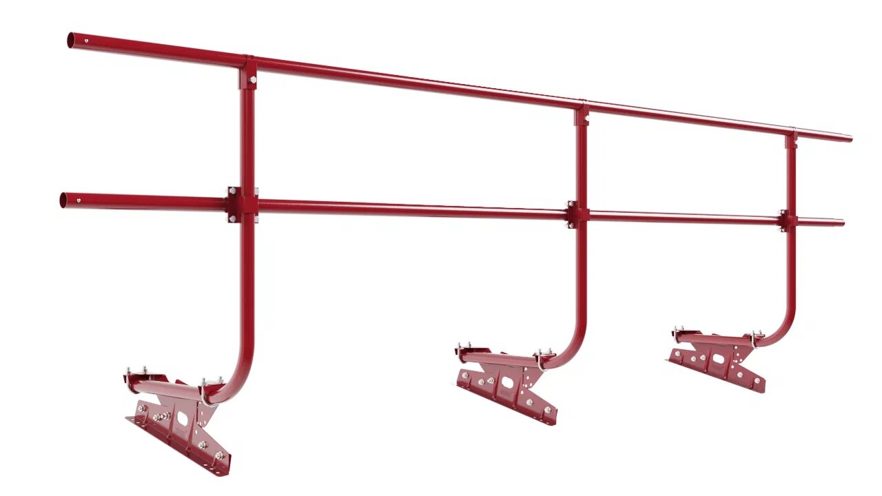 Кровельное ограждение Borge для фальцевой кровли 3м H=900 купить в Санкт-Петербурге