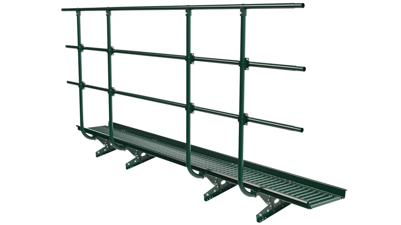 Мостик переходной с ограждением 3м Н-120см для фальца BORGE купить в Санкт-Петербурге