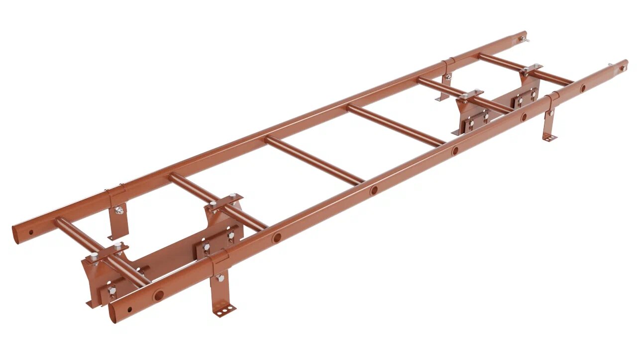 Комплект кровельной лестницы Borge для фальцевой кровли, 1,8 м купить в Санкт-Петербурге