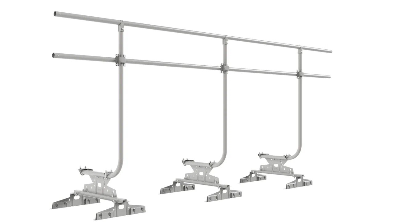 Ограждение кровельное 3м H-120см для параллельного фальца BORGE купить в Санкт-Петербурге