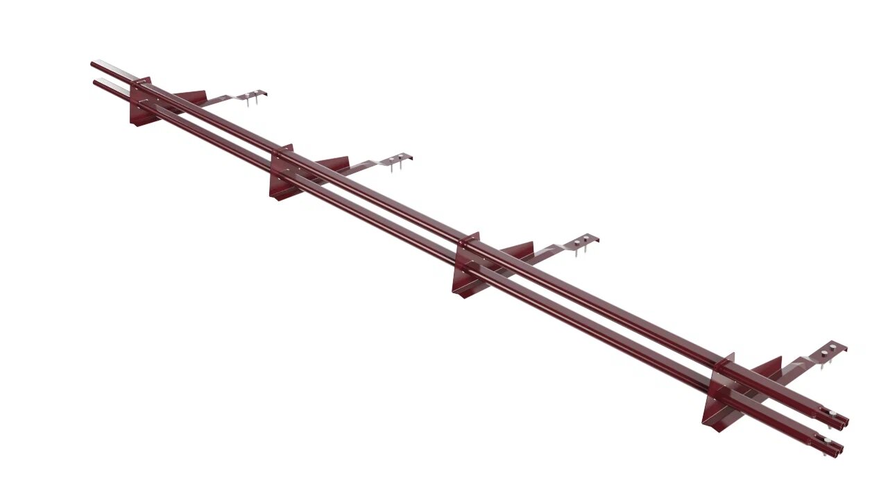 Снегозадержатель трубчатый BORGE для натуральной черепицы   3м купить в Санкт-Петербурге