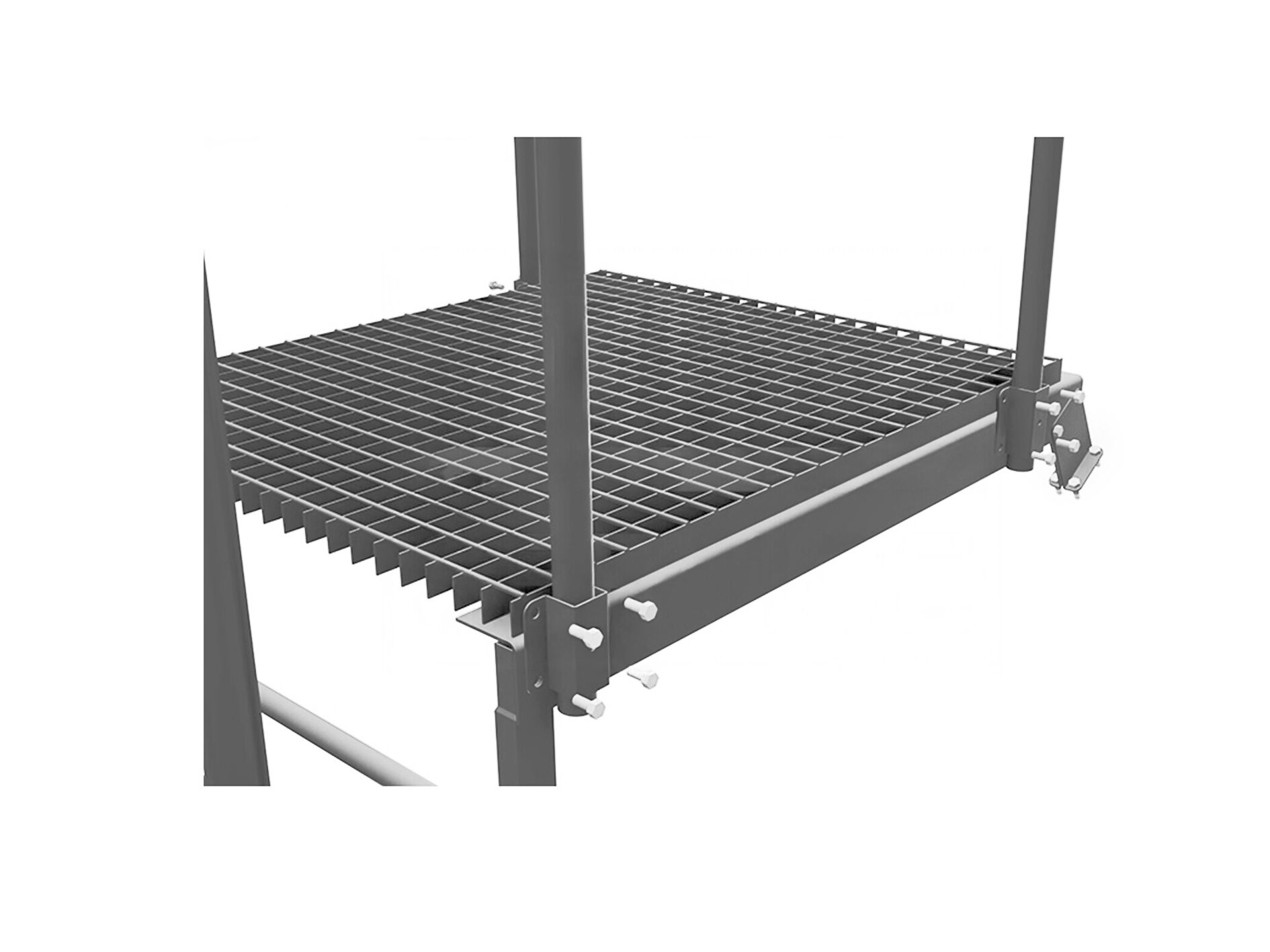 Площадка переходная 800x1200мм оцинковка BORGE купить в Санкт-Петербурге