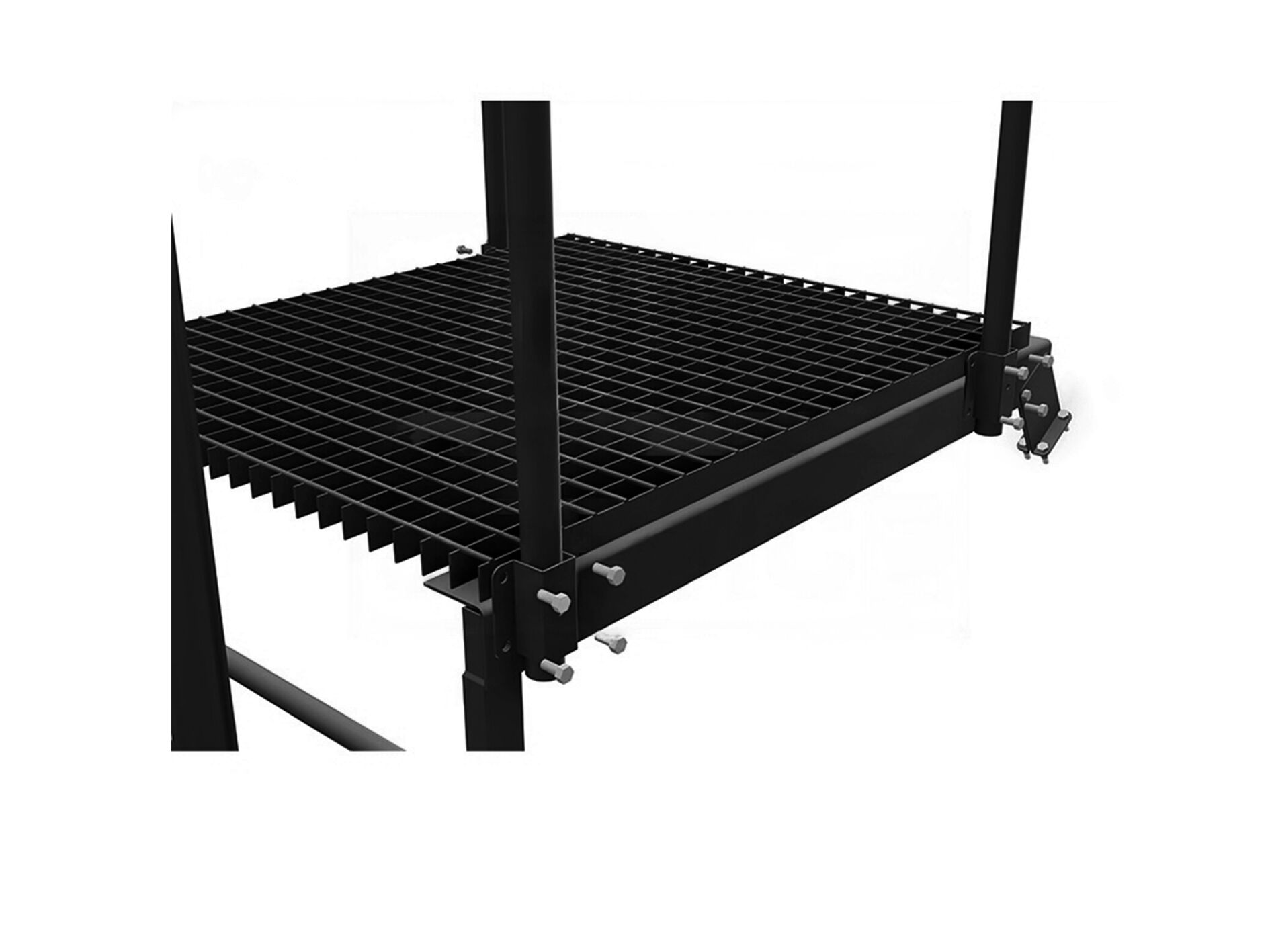 Площадка переходная 800х1200мм оцинк. темно-серый матовый (7024 matt) BORGE купить в Санкт-Петербурге