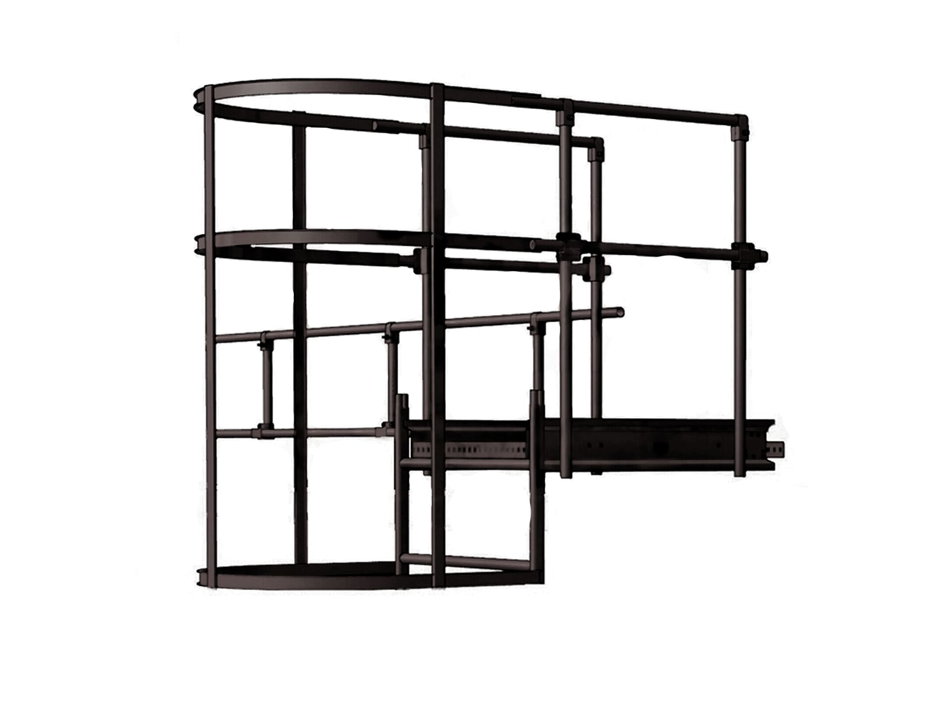 Площадка переходная с ободом 800х800мм оцинк. BORGE купить в Санкт-Петербурге