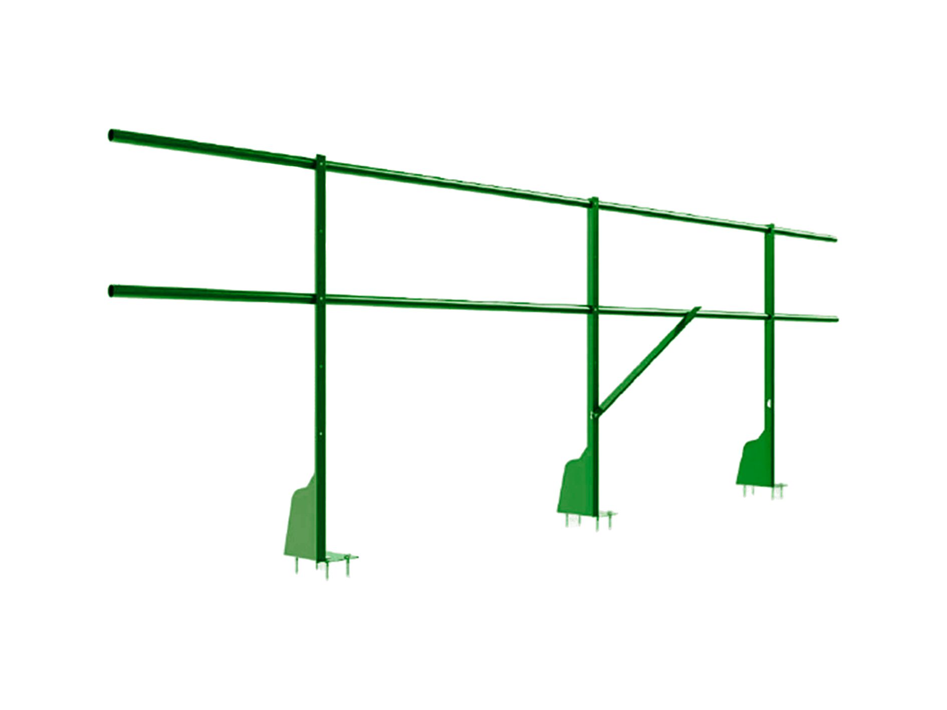 Ограждение плоских кровель 3м Н-90 верхнее крепление BORGE купить в Санкт-Петербурге