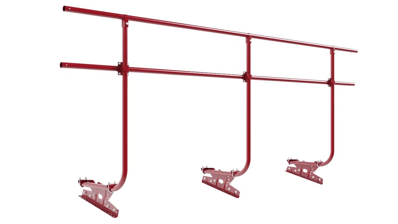 Кровельное ограждение Borge для фальцевой кровли 3м H=1200 купить в Санкт-Петербурге