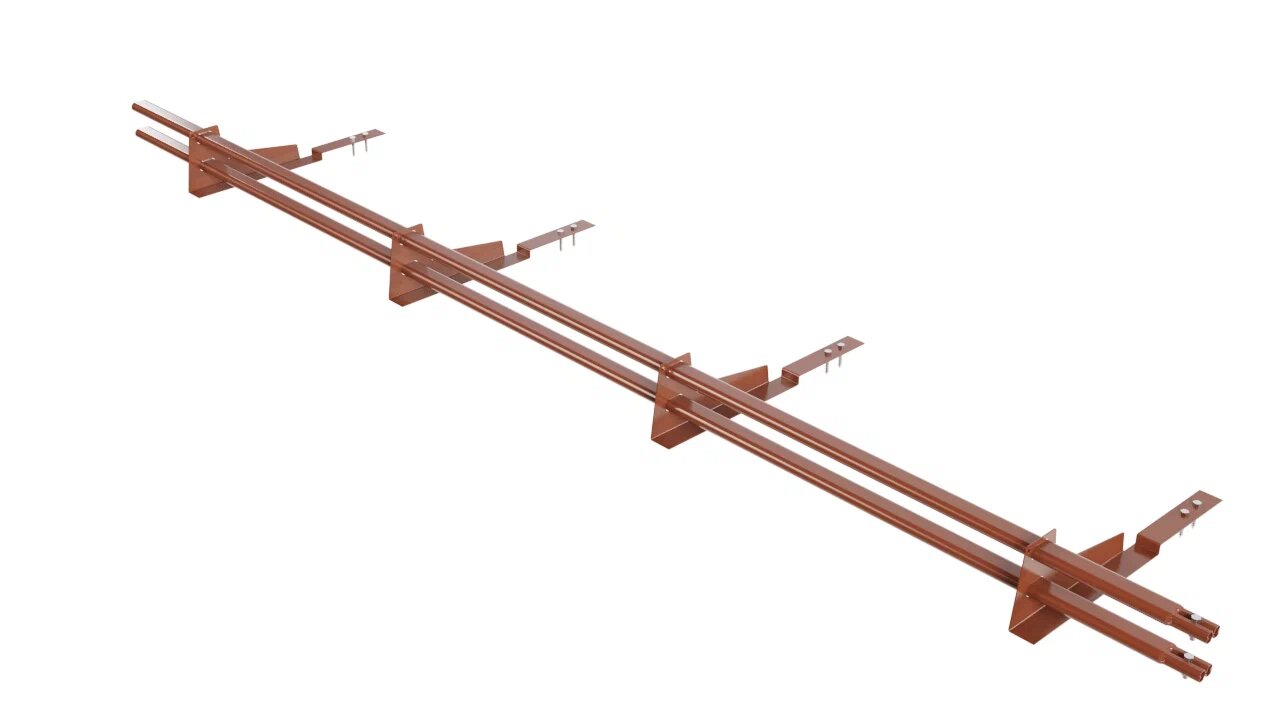 Снегозадержатель трубчатый BORGE для композитной черепицы   3м купить в Санкт-Петербурге