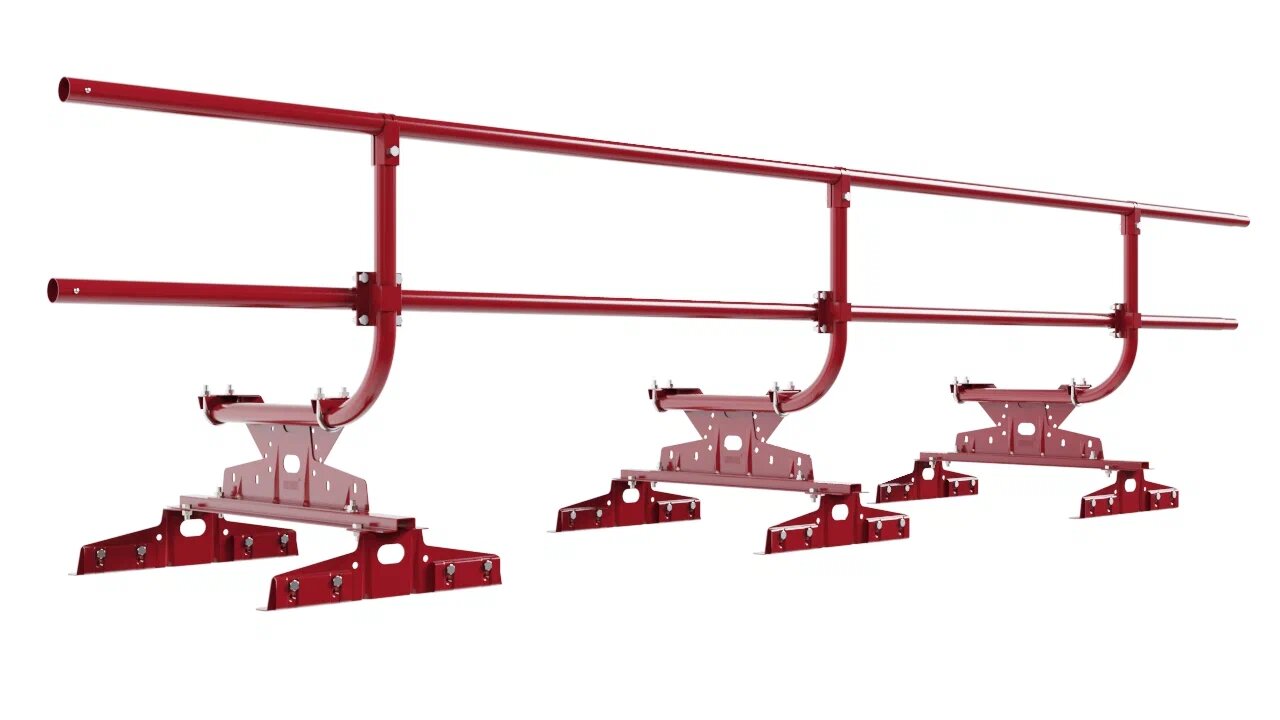 Кровельное ограждение Borge для монтажа параллельно фальца (шаг 550,600мм) 3м H=600 купить в Санкт-Петербурге