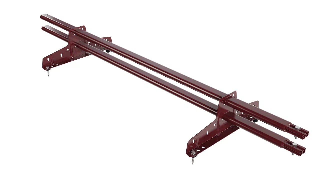 Снегозадержатель трубчатый 2оп 1.5м темно-красный матовый (3005 matt) BORGE купить в Санкт-Петербурге