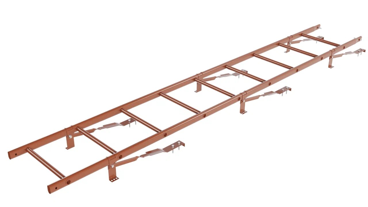 Комплект кровельной лестницы Borge для натуральной черепицы, 2,7 м купить в Санкт-Петербурге
