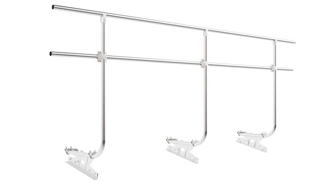 Ограждение кровельное 3м H-120см для фальца оцинковка BORGE купить в Санкт-Петербурге