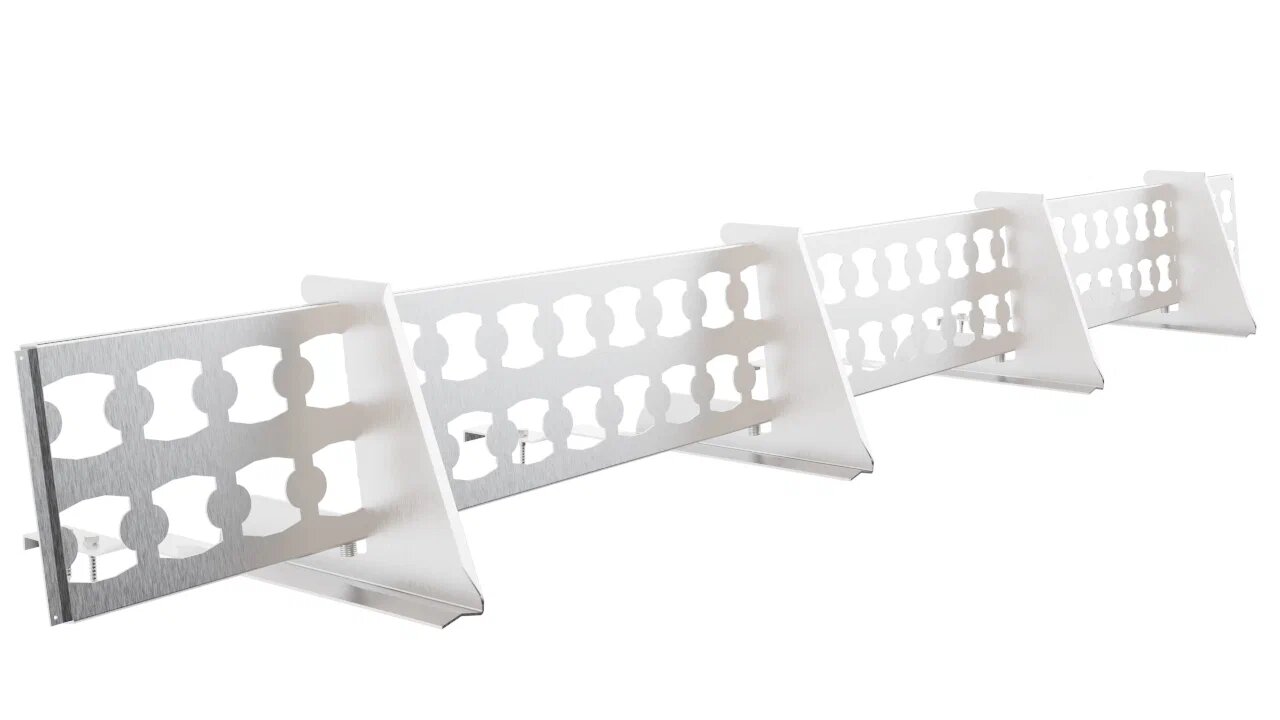 Снегозадержатель решетчатый 4оп 2.5м для черепицы оцинковка BORGE купить в Санкт-Петербурге