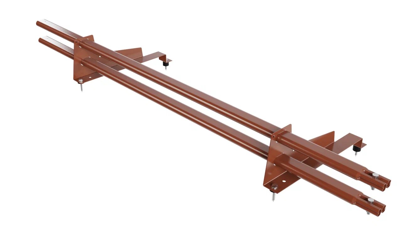 Снегозадержатель трубчатый 2оп 1.5м д/МЧ с выс. ступ 400мм BORGE купить в Санкт-Петербурге