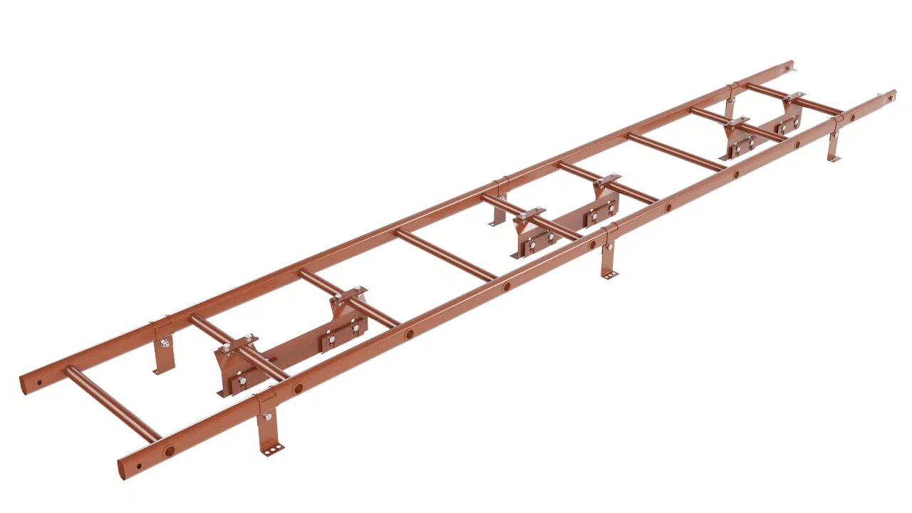 Комплект лестница кровельная 2.7м для фальца BORGE купить в Санкт-Петербурге