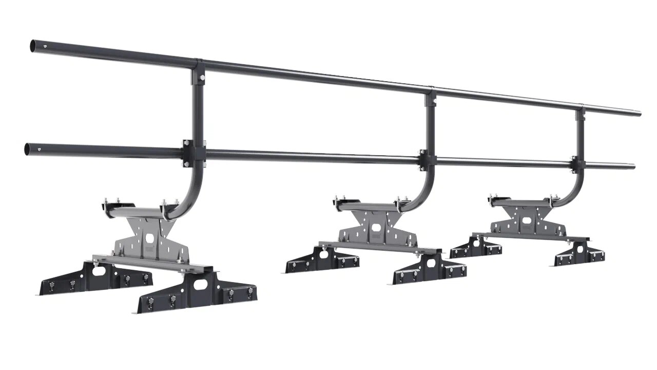 Кровельное ограждение Borge для монтажа параллельно фальца (шаг 550,600мм) 3м H=600 купить в Санкт-Петербурге