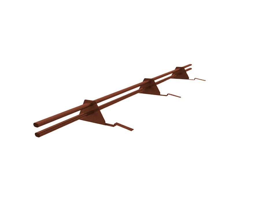 Снегозадержатель трубчатый для композит. черепицы 45х25мм 3м (4 оп) оцинк. D-Bork купить в Санкт-Петербурге