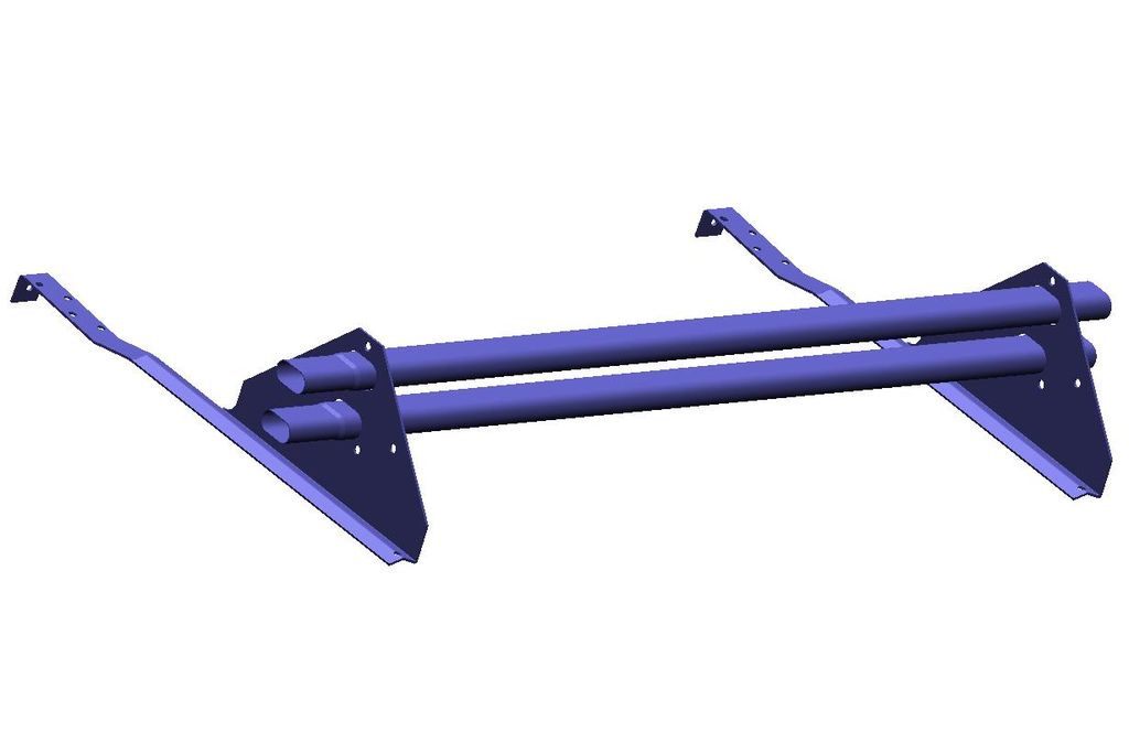 Снегозадержатель трубчатый 3м для высокопрофильной натуральной черепицы стандартные цвета ТД ФЭЗ  комплект: 2 трубы, 4 опоры купить в Санкт-Петербурге