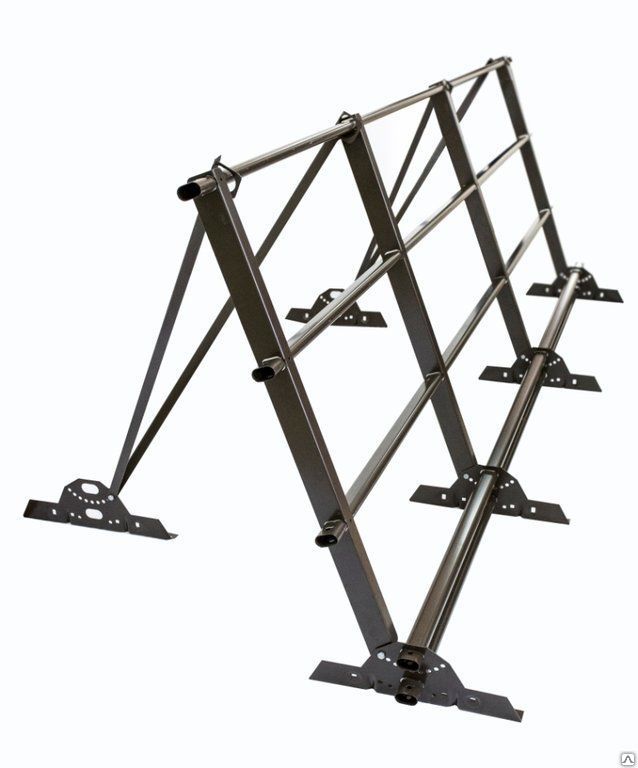 Ограждение кровли Grand Line 1,2 м со снегозадержателем купить в Санкт-Петербурге