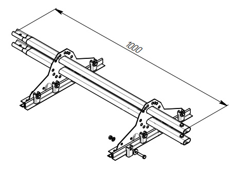 Снегозадержатель трубчатый GrandLine 1.0м  для фальцевой кровли купить в Санкт-Петербурге