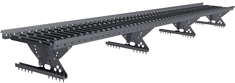 Кровельный мостик на профнастил KS7, 1,21 м (2 опоры) купить в Санкт-Петербурге