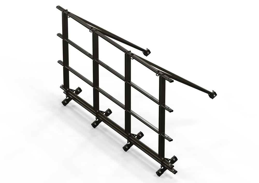 Кровельное ограждение со снегозадержанием для фальцевой кровли 5 поперечных труб (Н=1,1 м) купить в Санкт-Петербурге