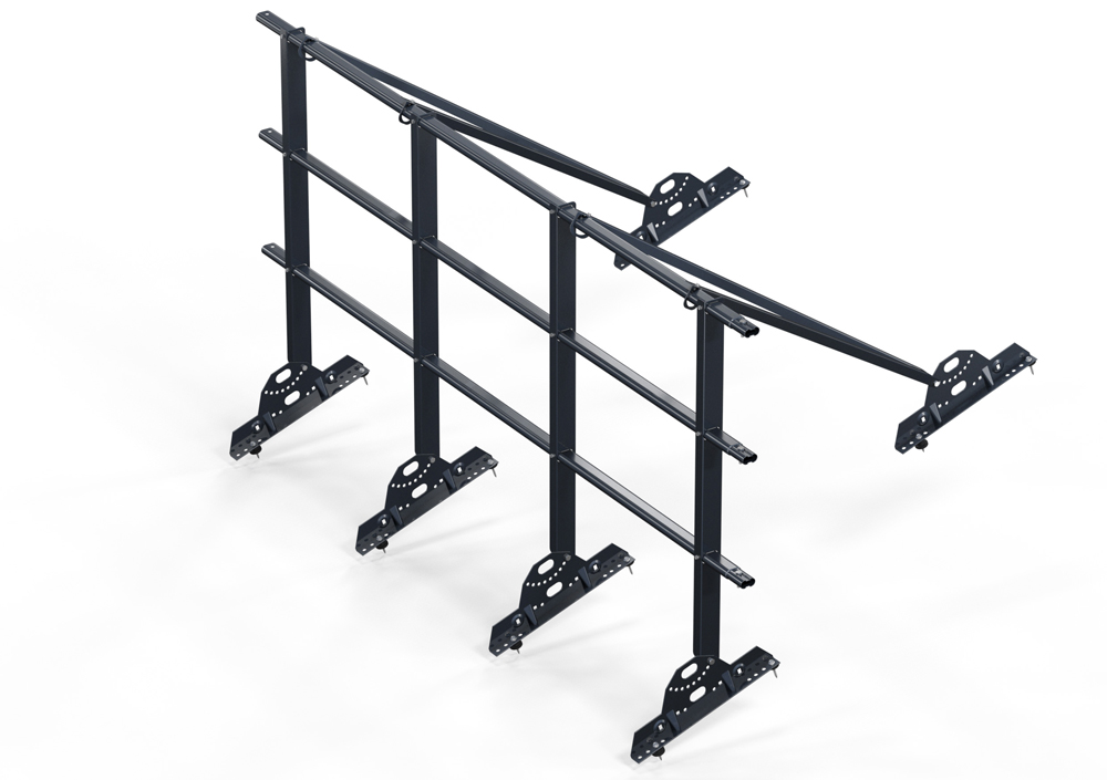 Кровельное ограждение для металлочерепицы, 3 поперечных трубы (Н=1,1 м) купить в Санкт-Петербурге