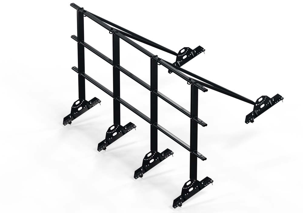 Кровельное ограждение для металлочерепицы, 3 поперечных трубы (Н=1,1 м) купить в Санкт-Петербурге