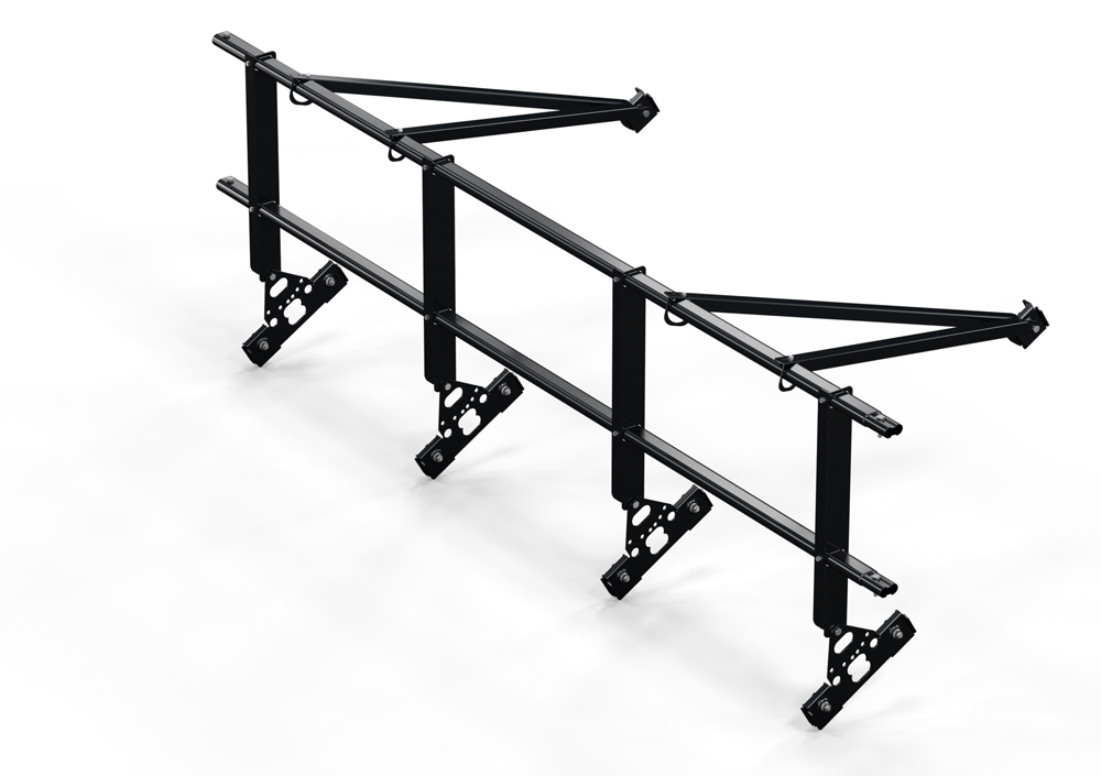 Кровельное ограждение для фальцевой кровли, 2 поперечных трубы (Н=0,6 м) купить в Санкт-Петербурге