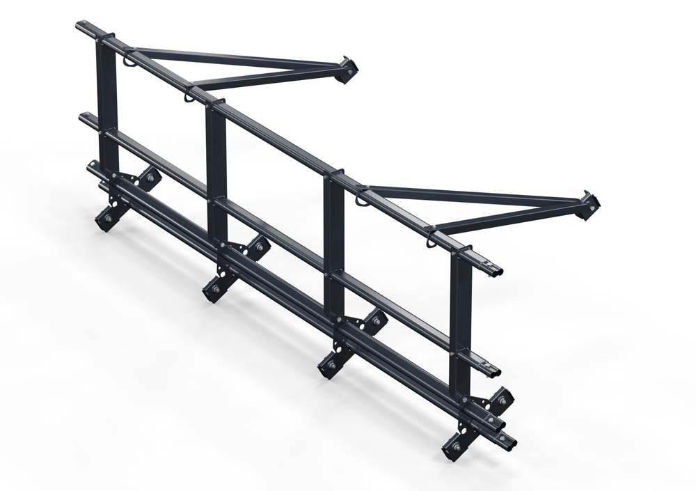 Кровельное ограждение со снегозадержанием для фальца 4 поперечных трубы (Н=0,6 м) купить в Санкт-Петербурге