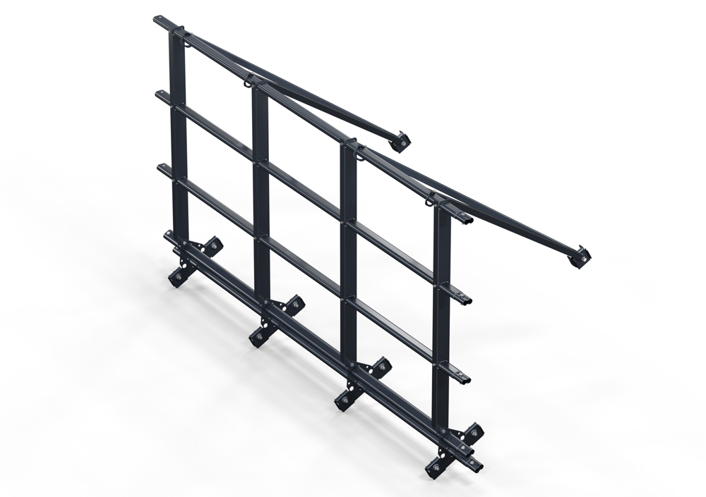 Кровельное ограждение со снегозадержанием для фальцевой кровли 5 поперечных труб (Н=1,1 м) купить в Санкт-Петербурге