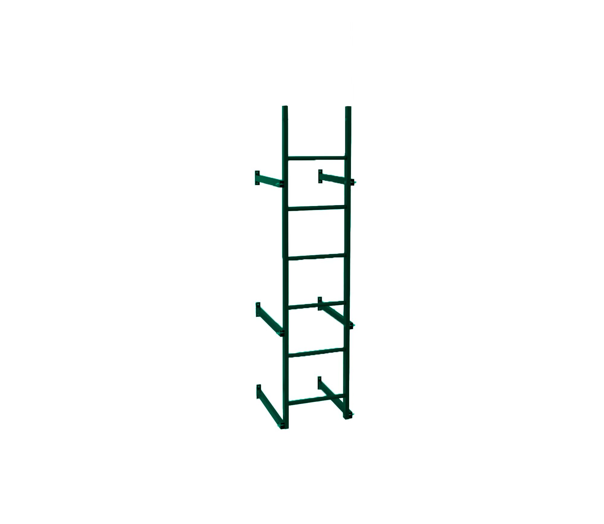 Лестница фасадная (в комплекте с уст. кронштейнами) длина 2.5м неоцинк. Русь купить в Санкт-Петербурге