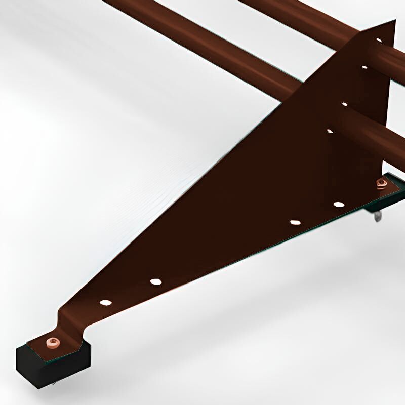 Опора треугольная с уступом для D25  неоцинк. Русь купить в Санкт-Петербурге