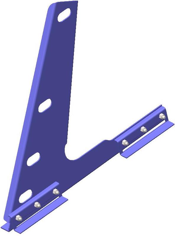 Опора ограждения кровли, совмещенная со снегозадержанием на фальц цвет под заказ  ТД ФЭЗ купить в Санкт-Петербурге