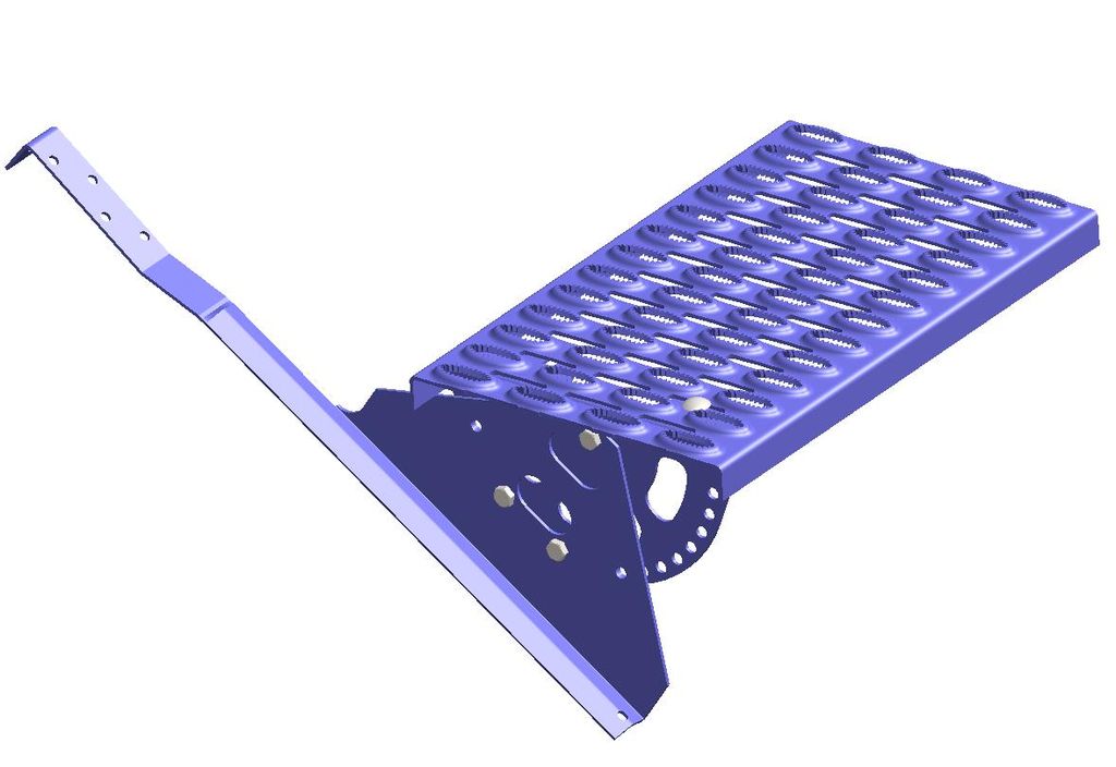 Ступень безопасности 40см (комплект, 2 опоры) для натуральной черепицы цвет под заказ ТД ФЭЗ комплект: 1 основание, 2 опоры ступеньки с крепежем купить в Санкт-Петербурге