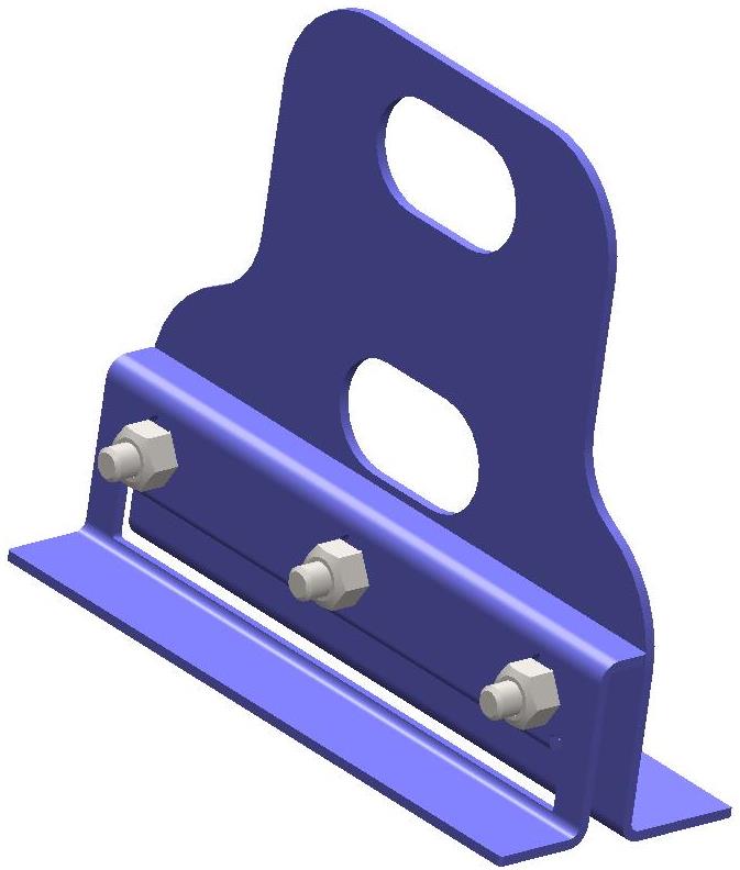 Опора снегозадерживающей трубы для фальца стандартные цвета ТД ФЭЗ толщина стали 2,5мм купить в Санкт-Петербурге