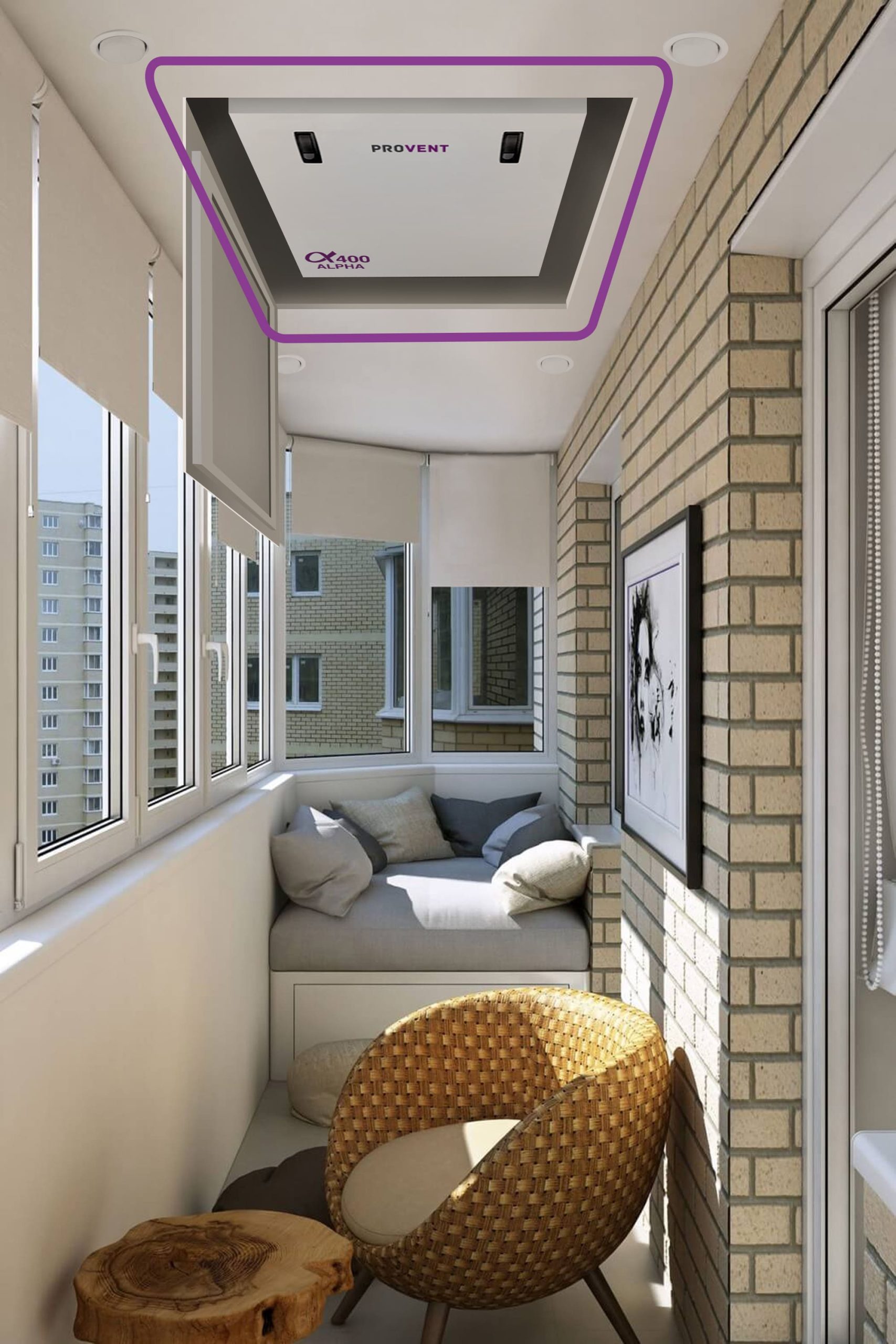 Alpha 550 Compact ПВУ горизонтальная с роторным рекуператором Provent купить в Санкт-Петербурге