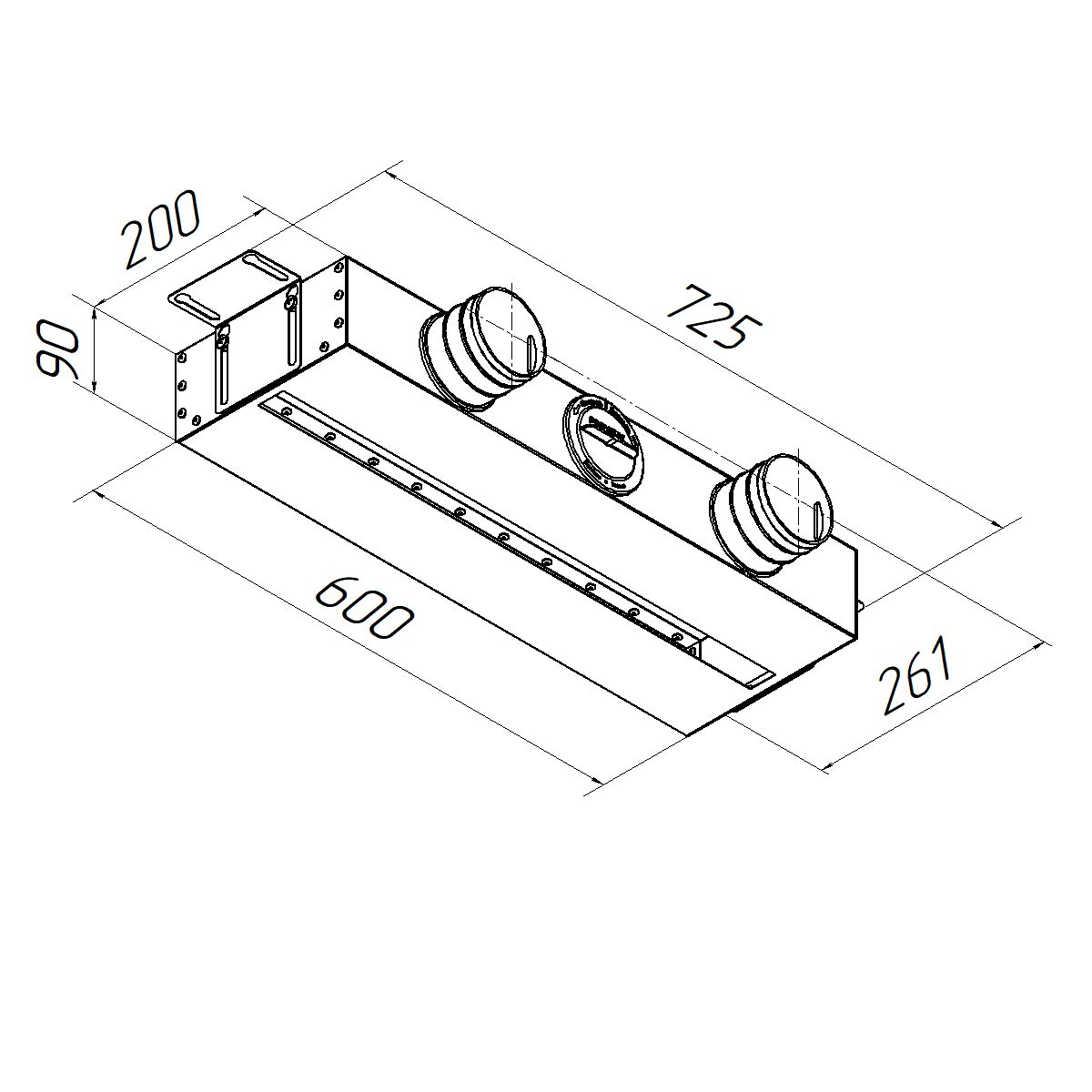 Щелевая КСД (адаптер) на 3 выхода VPN 500/75x3 Provent купить в Санкт-Петербурге