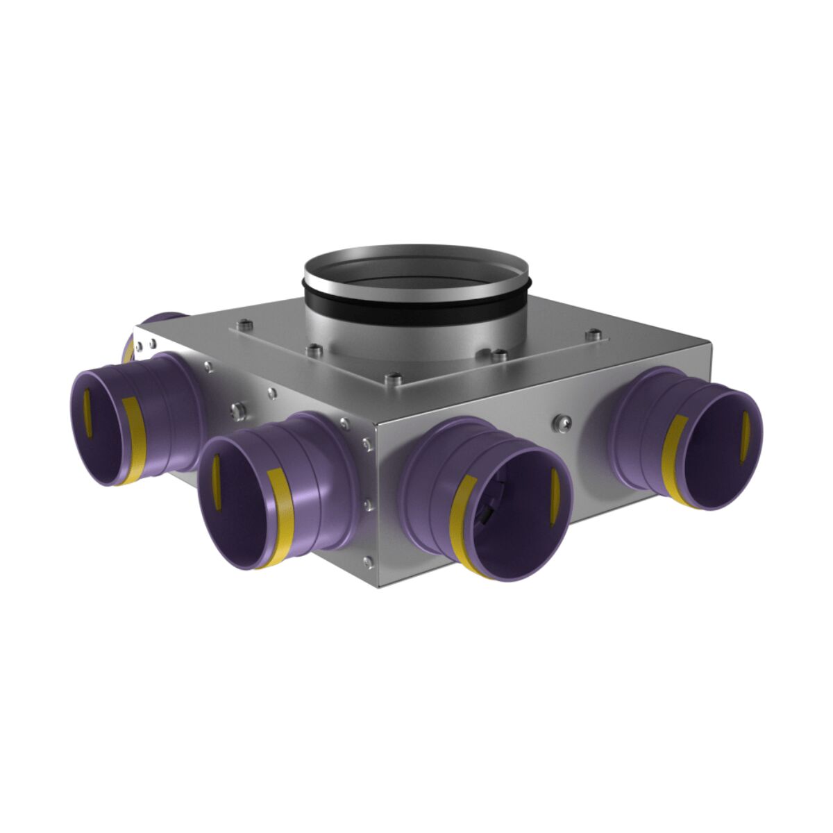 Коллектор металлический концевой на 6 выходов KVF 160/75х6 Provent купить в Санкт-Петербурге