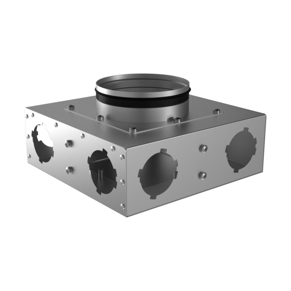 Коллектор металлический концевой на 6 выходов KVF 125/90х6 Provent купить в Санкт-Петербурге