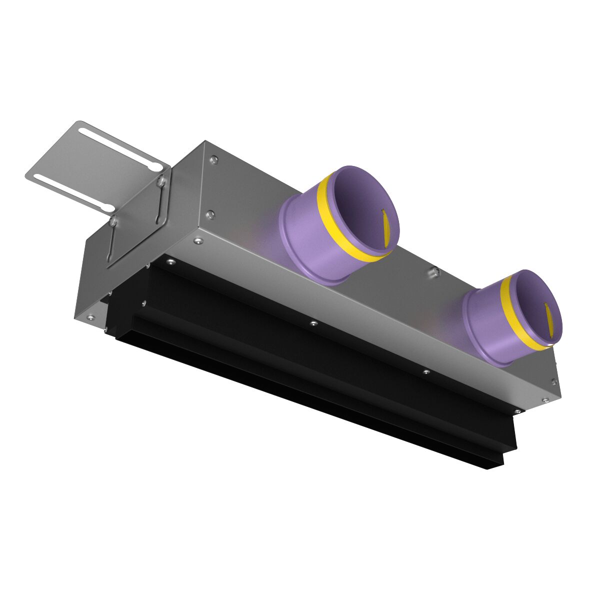 Щелевой диффузор в гипрок с КСД на 2 выхода VPNDG 500/75х2 Provent купить в Санкт-Петербурге